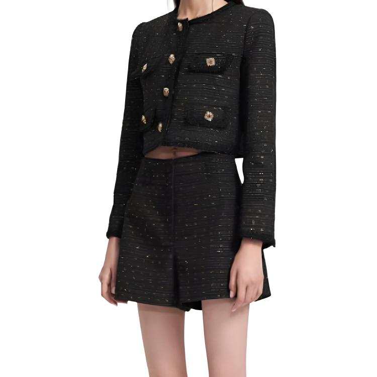 Self-portrait Self portrait Jacket Women's Classic Black