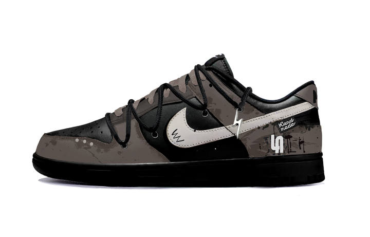 Nike Nike Dunk LA Riots Leather Abrasion Resistant Slip Resistant Low top Skateboard Shoes Men's Black Umber