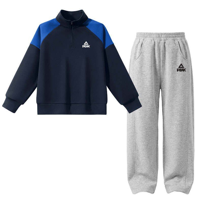 PEAK PEAK Kids Casual Sportswear Half Open Collar Moderate