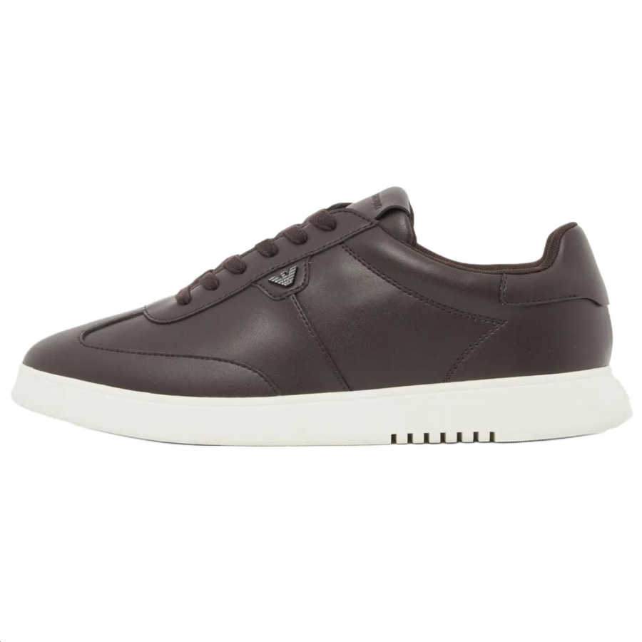 EMPORIO ARMANI Low top Skateboard Shoes Men's Dark Coffee
