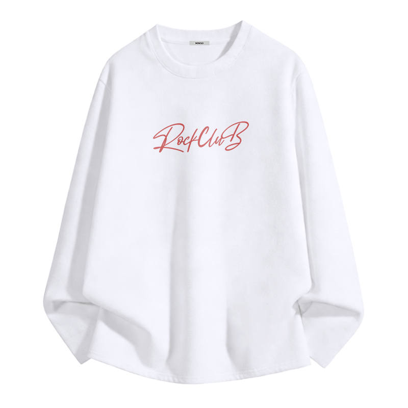 MINISO T Shirts Unisex Crew Neck Moderate Heavyweight
