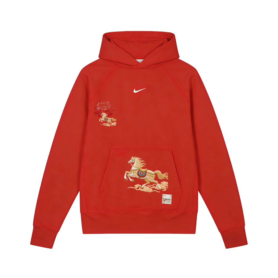 Nike Nike Sportswear Horse Year Limited Fleece Lined Comfortable Soft Casual Hooded Sweatshirt Unisex