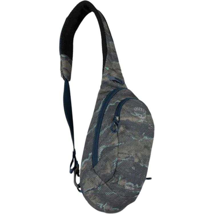 OSPREY 6L Shoulder Bag, Crossbody Bag, Outdoor Bag Recycled Polyester Mountains Black Unisex
