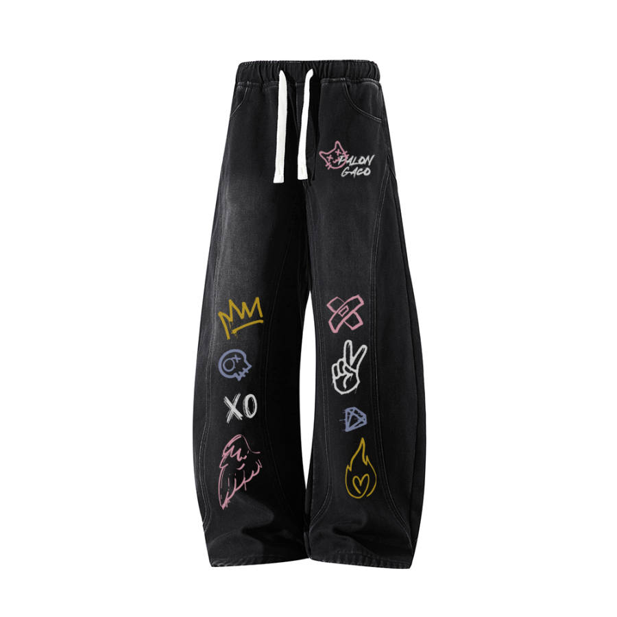 PAL ONGACO Jeans Unisex Moderate Scimitar Pants