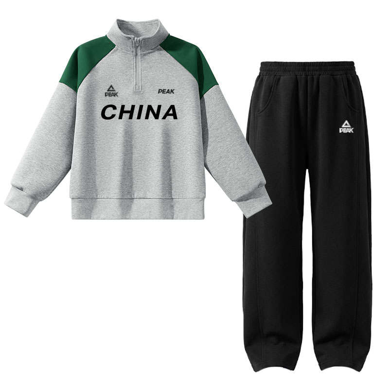 PEAK PEAK Kids Casual Sportswear Half Open Collar Moderate