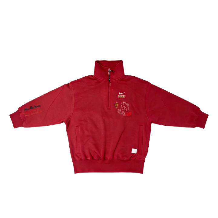 Nike Nike Sweatshirts Unisex Dark Red Stand Collar Moderate Reversible