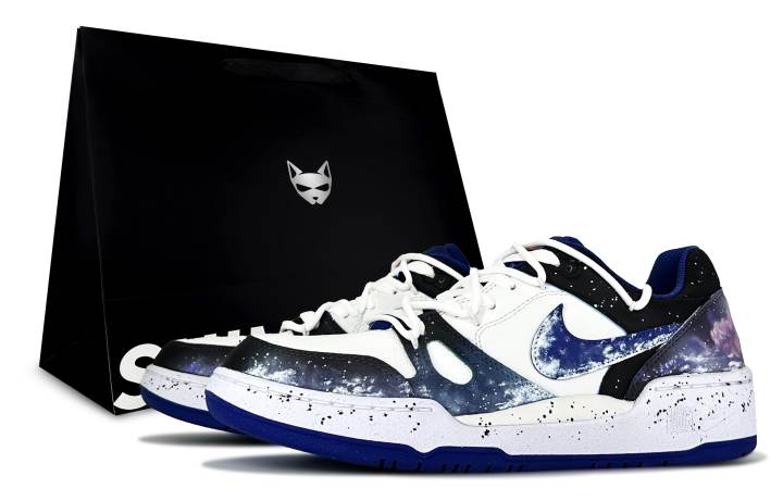 Nike Nike Full Force Star Dream Chasing Waterproof Cushioning Low top Skateboard Shoes Unisex Blue Purple