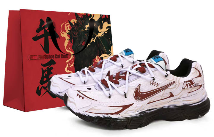 Nike Nike Initiator Low top Casual Running Shoes Unisex Beige Red