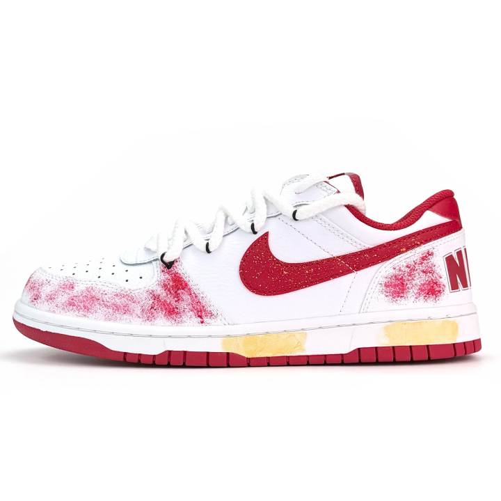 Nike Nike Big Low Leather Cushioning Abrasion Resistant Lightweight Breathable Slip Resistant Low top Skateboard Shoes Men's