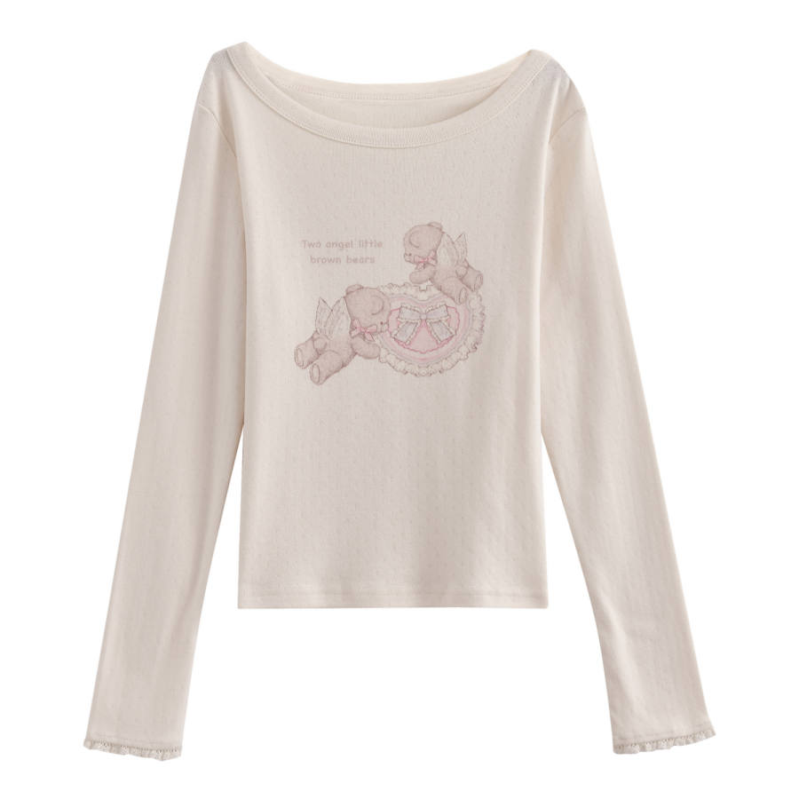 SNBL T Shirts Women's Apricot Crew Neck Moderate