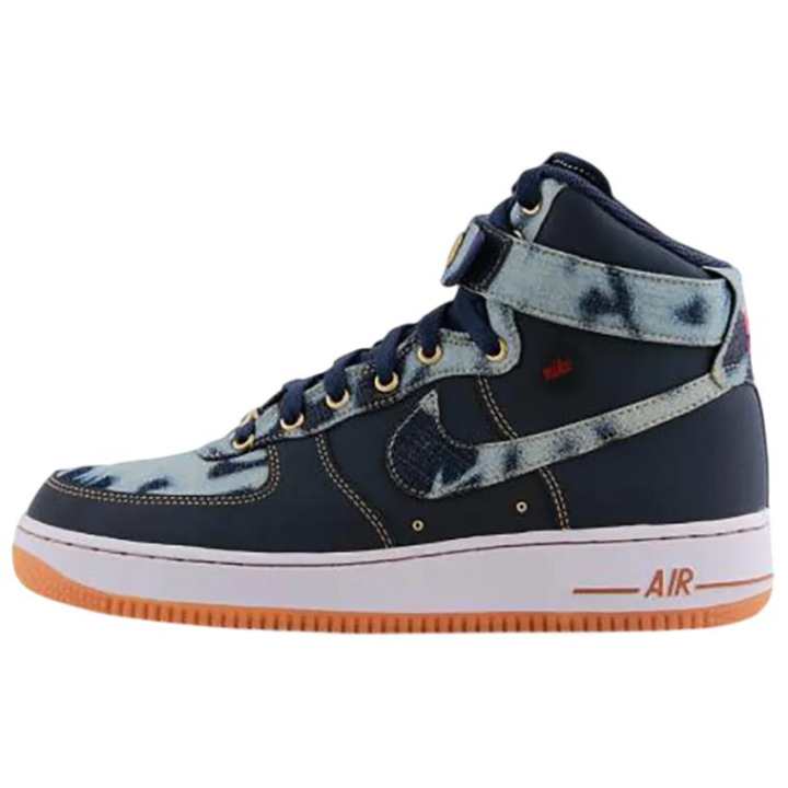 Nike Nike Air Force 1 High top Skateboard Shoes Unisex Blue
