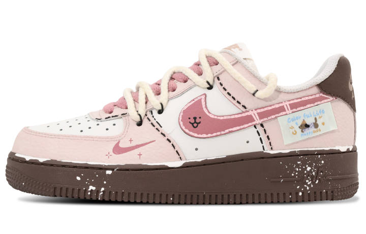 Nike Nike Air Force Pink Puppy Low top Skateboard Shoes Women's