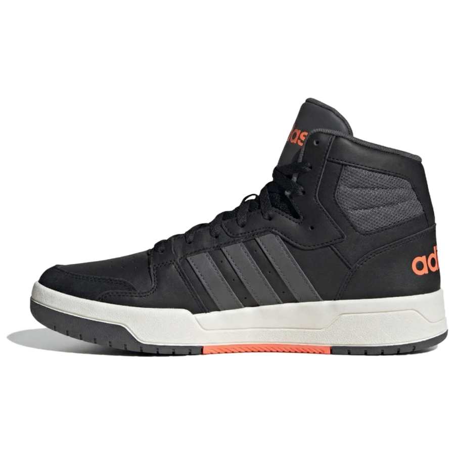 Adidas Neo Entrap Mid Versatile Lightweight Mid top Skateboard Shoes Men's Black Gray