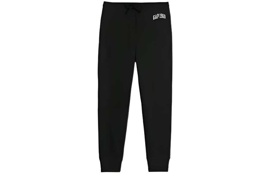 GAP Logo Carbon Soft Brushed Fleece Casual Fleece Lined Knitted Sweatpants Men's