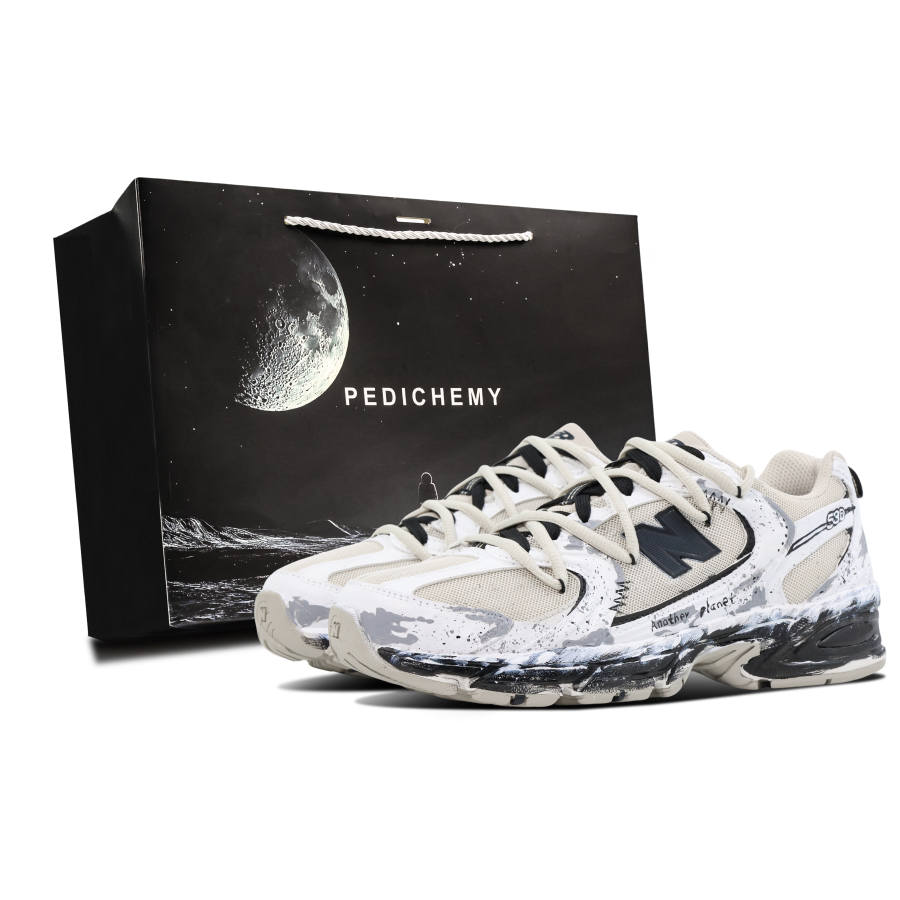 New Balance New Balance NB 530 Slip Resistant Abrasion Resistant Low top City Commuting Running Shoes Unisex Gray White D Width