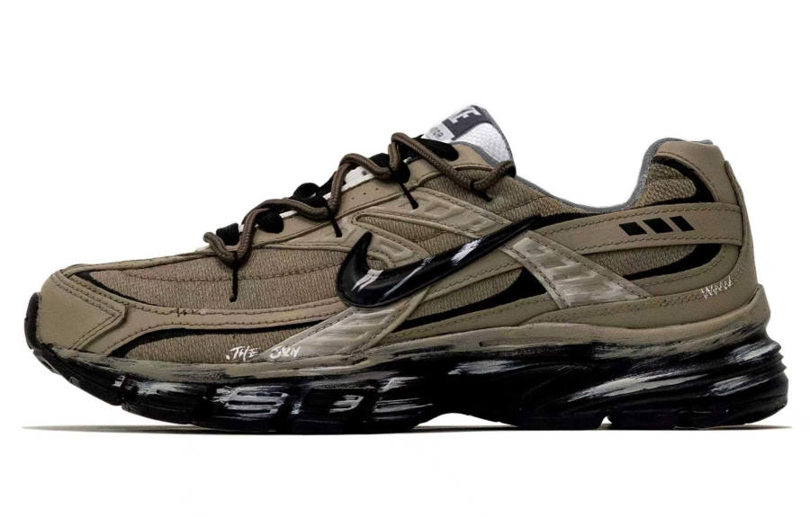 Nike Nike Initiator Leather, Textile Abrasion Resistant Slip Resistant Low top Casual Running Shoes Men's Army Green