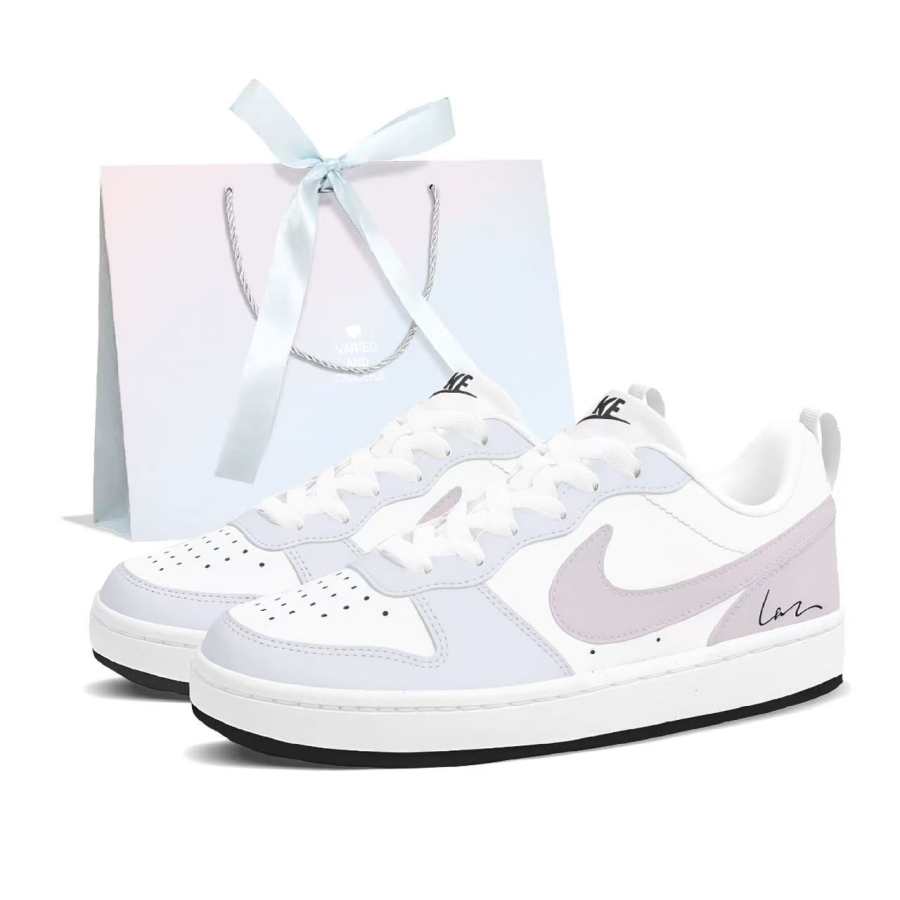 Nike Nike Court Borough Purple Heartbeat Low top Kids' Skateboarding Shoes Blue Purple Teenagers