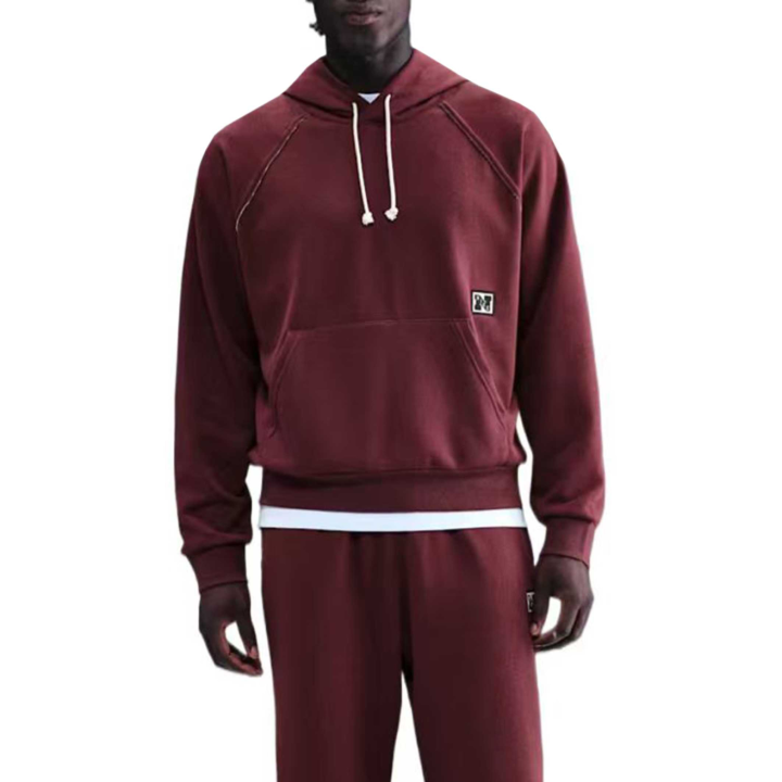 Nike Nike Sweatshirts Men's Dark Team Red/Stone Gray/Light Ivory White/Dark Team Red Hooded Moderate