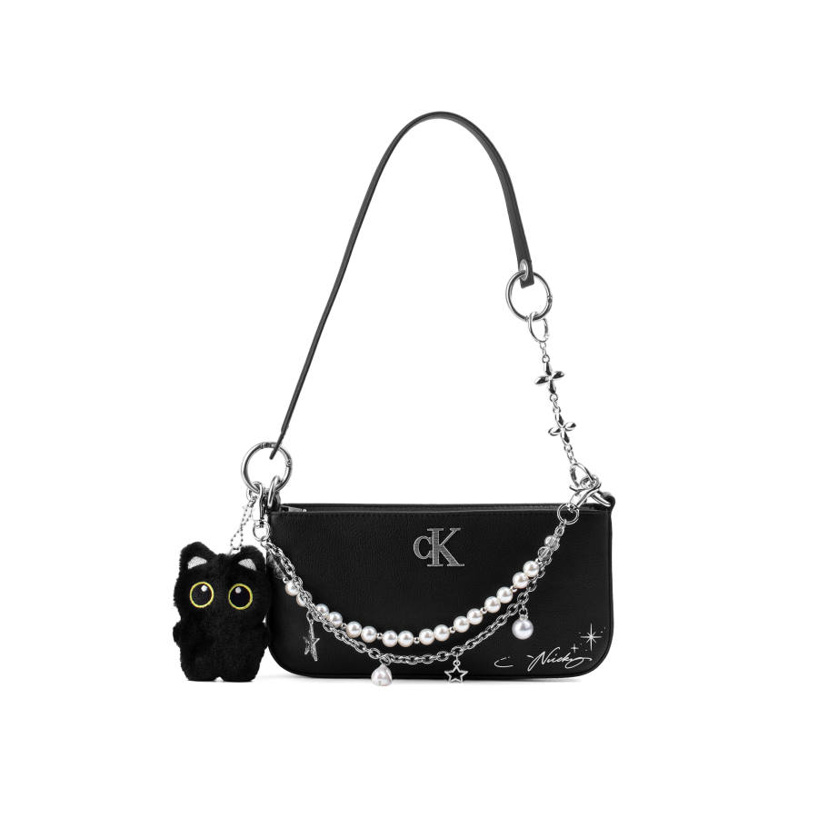 CALVIN KLEIN Synthetic Material Shoulder Bag Women's Black