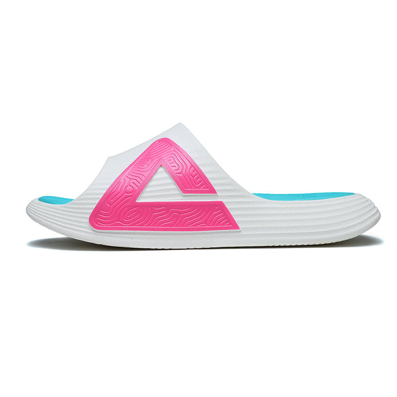 PEAK Taichi 7.0 EVA Slide Slippers Unisex White Rose Red Green