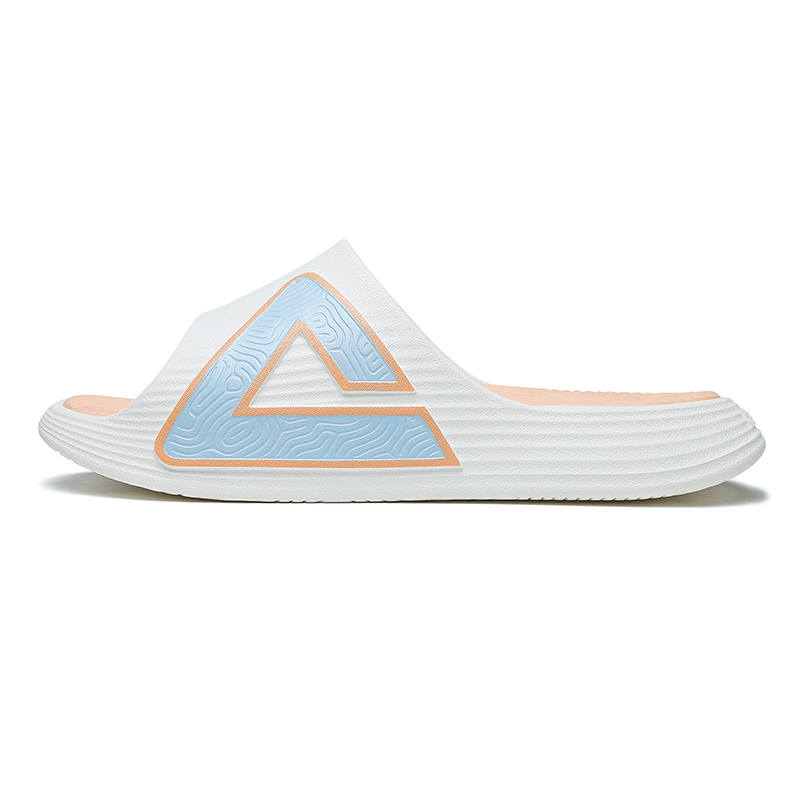 PEAK Taichi 7.0 EVA Slip Resistant Abrasion Resistant Cushioning Slide Slippers Unisex White Pink Blue