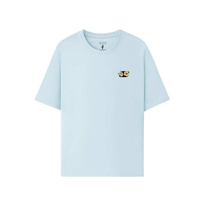 Skechers T Shirts Unisex Daybreak Gray/01DS Crew Neck Moderate