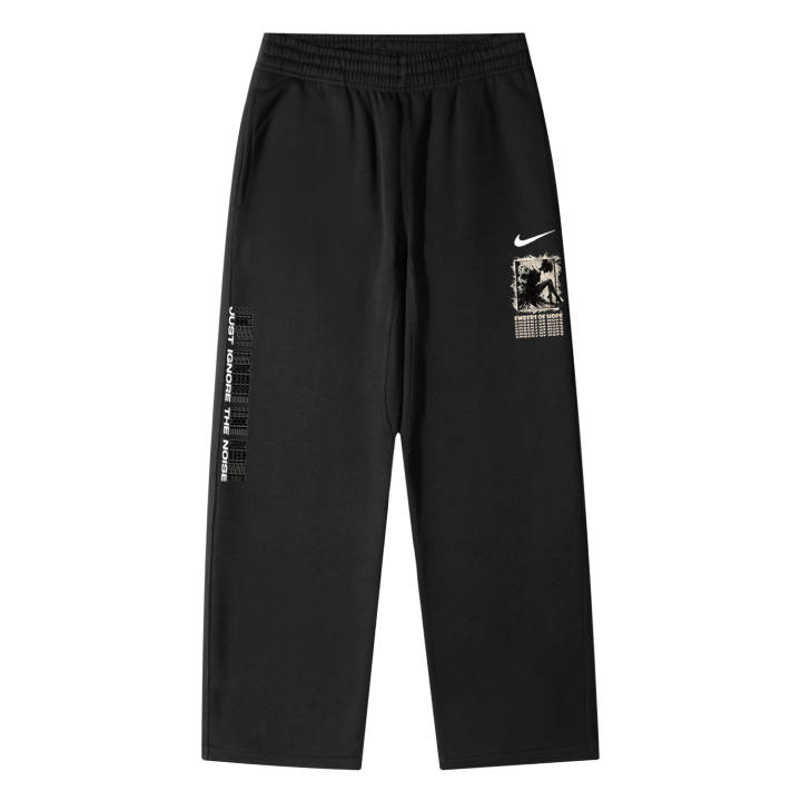 Nike Nike Knitted Sweatpants Unisex Black Thickened Straight Fit Pants