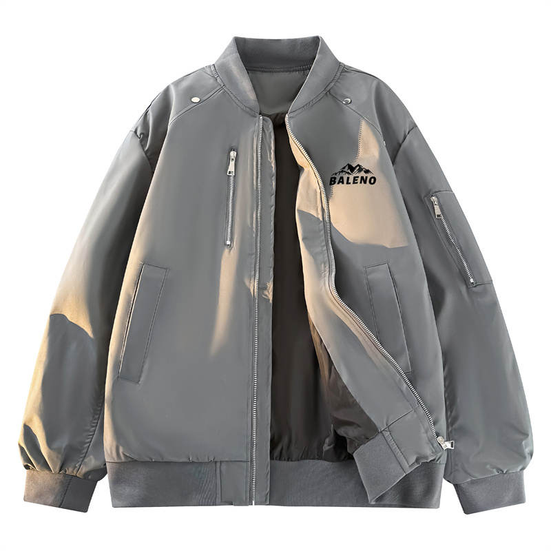 BALENO Jackets Unisex Baseball Collar Moderate Workwear