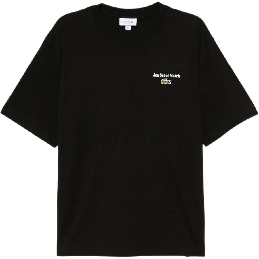 LACOSTE Lacoste logo-embroidered T-shirt