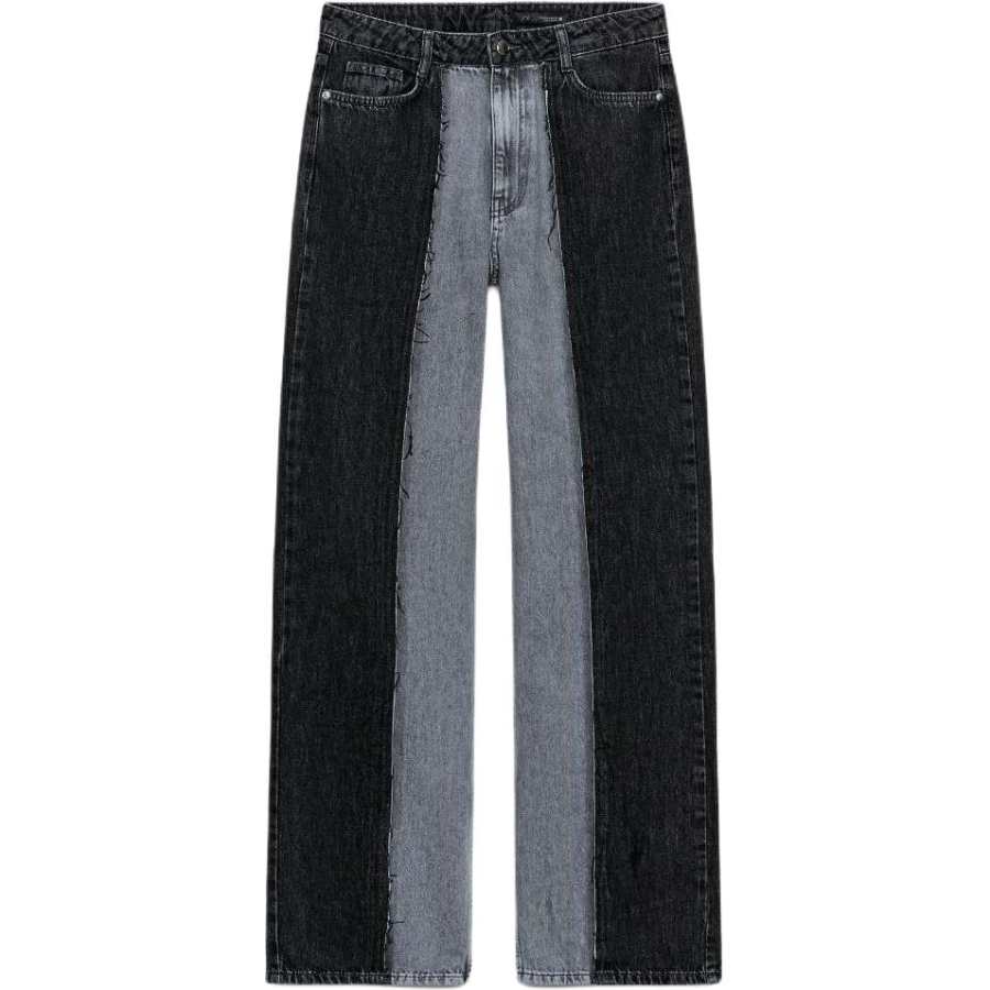 ZARA Jeans Women's Gray Moderate Wide Leg Pants