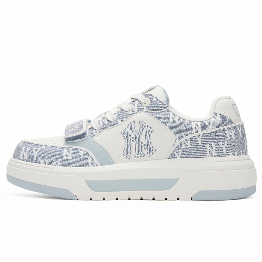 MLB New York Yankees Slip Resistant And Breathable Height Increasing Low top Casual Shoes Unisex Blue