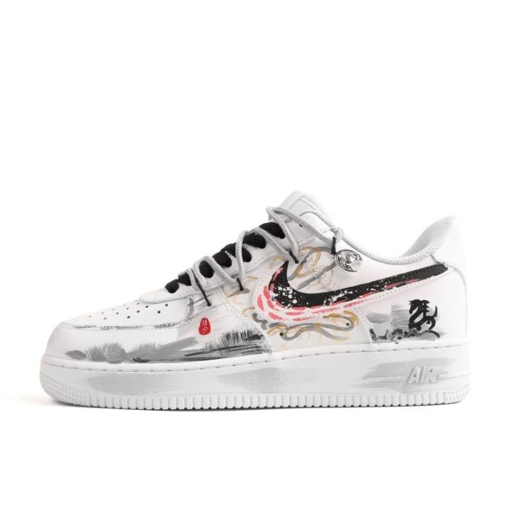Nike Nike Air Force 1 Sky Imagination Cow Leather Low top Skateboard Shoes Unisex Gray