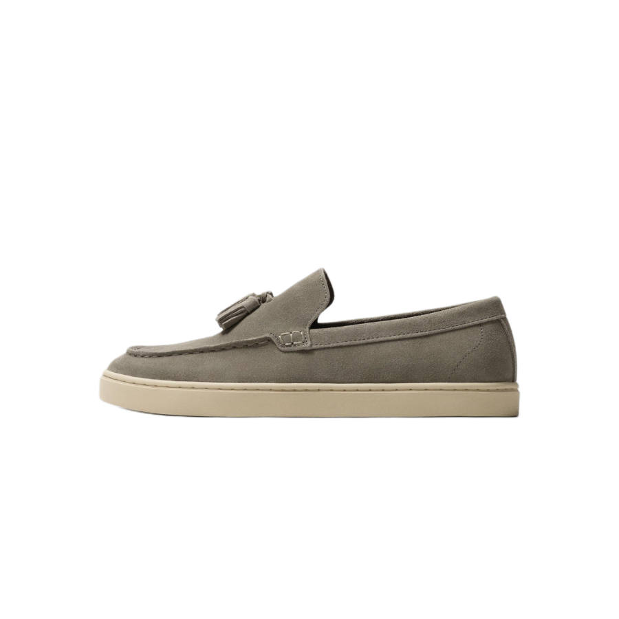 ZARA Boat Shoes Men's Blue Gray/Light Beige