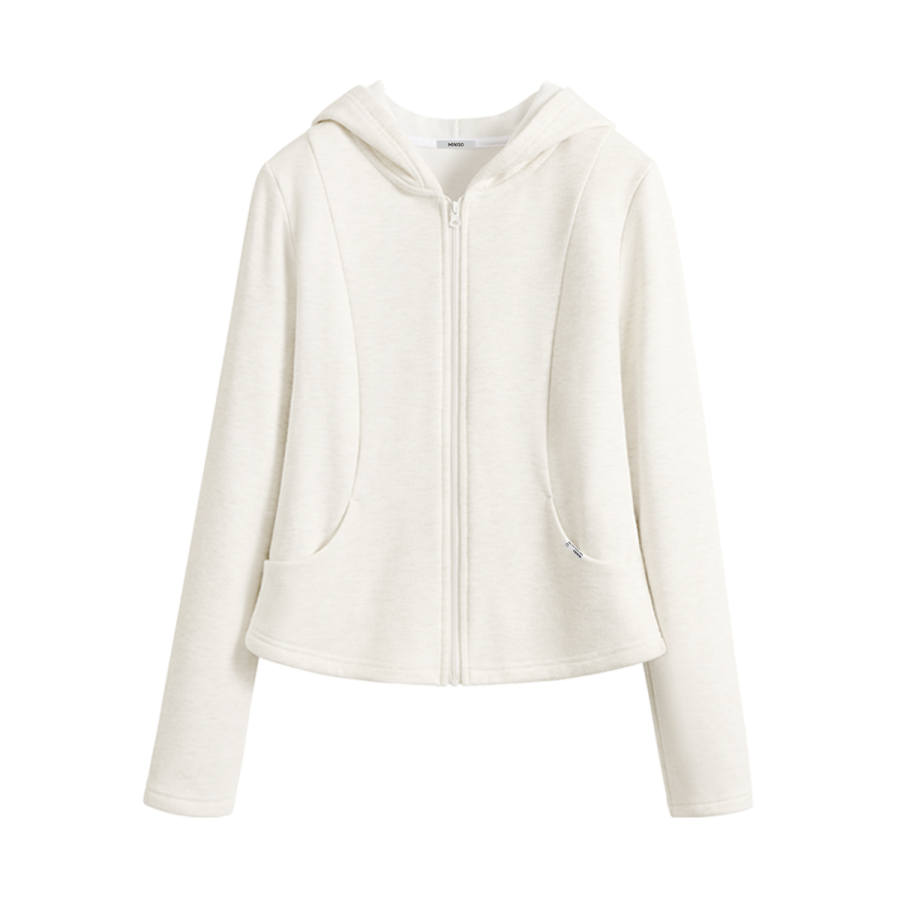 MINISO Sweatshirts Women's Hooded Thickened Cardigan