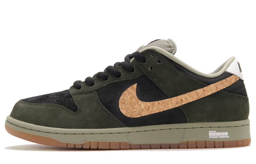 Nike Nike Dunk SB Lingling, Soul Creation Low top Skateboard Shoes Unisex Olive Green