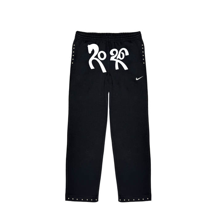 Nike Nike Knitted Sweatpants Unisex Black Thickened Straight Fit Pants