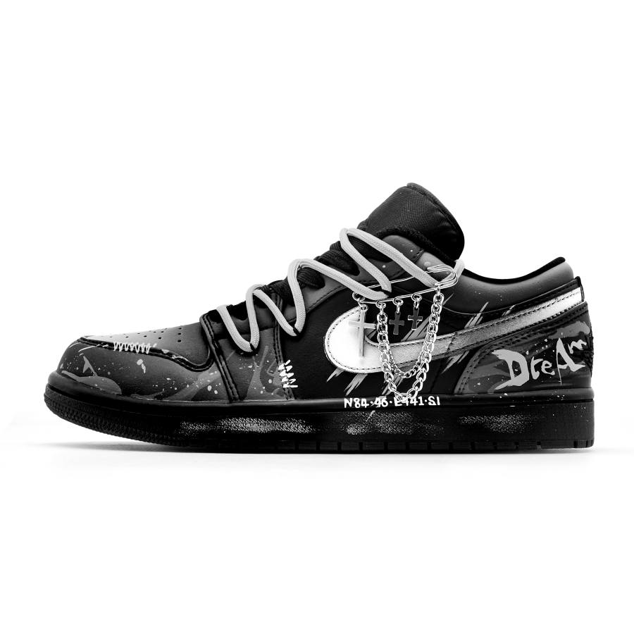 Jordan Jordan Air Jordan 1 Secret Engraving, Footprint Innovation Cushioning Slip Resistant Abrasion Resistant Low top