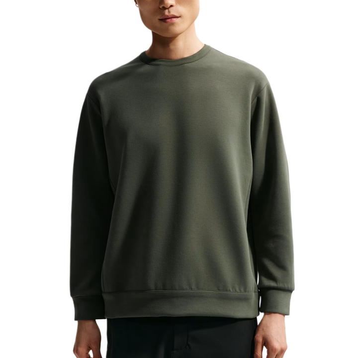 Nike Nike Dri Fit Sweatshirts Men's Khaki/Sequoia Crew Neck Moderate