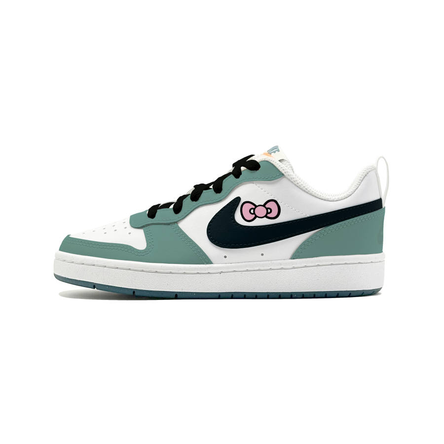 Nike Nike Court Borough 2 Leather Slip Resistant Abrasion Resistant Low top Kids' Skateboarding Shoes Teenagers