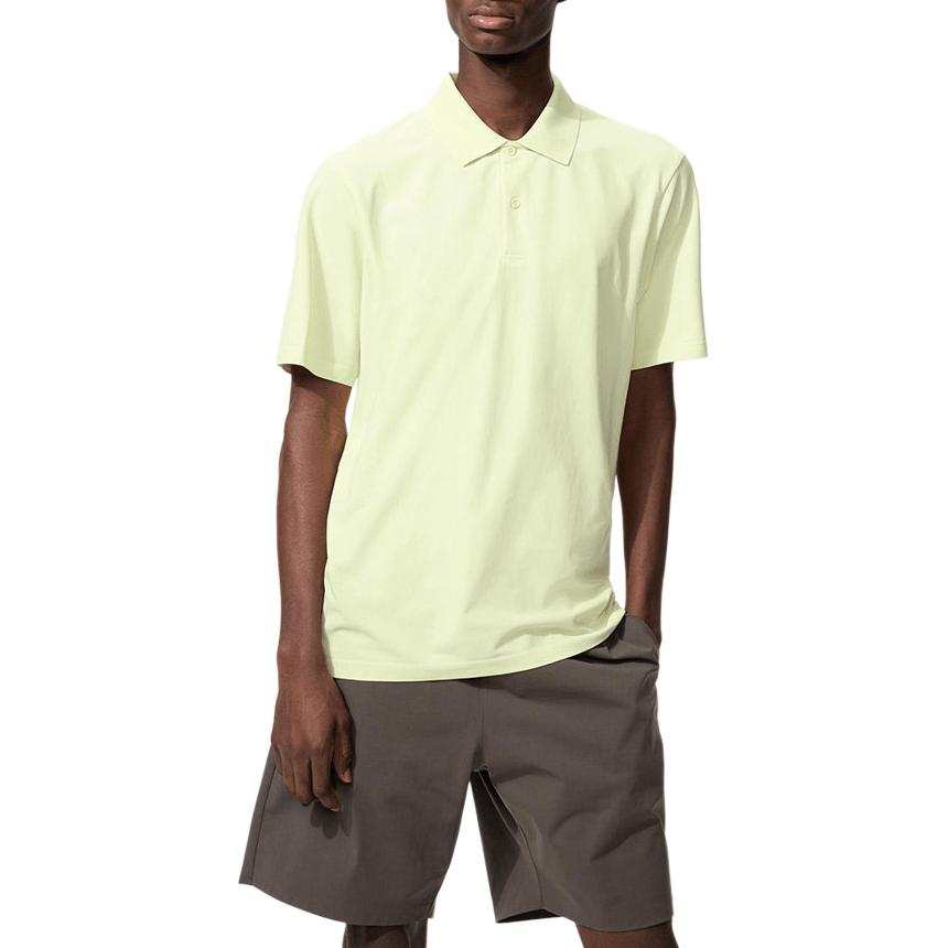UNIQLO SS26 Polo Shirts Unisex 41 Apricot Yellow Polo Collar Moderate Other