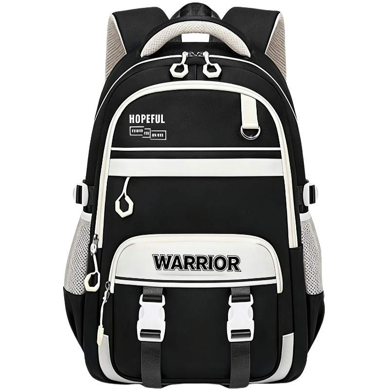 WARRIOR Warrior Oxford Backpack Unisex Black & White