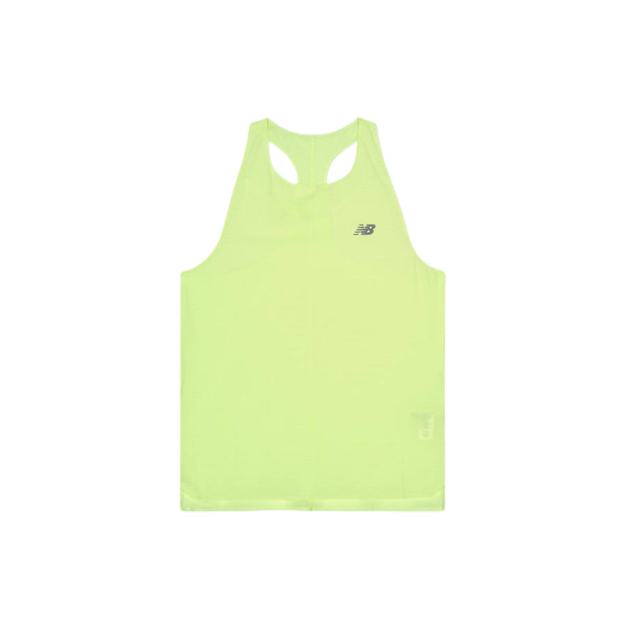 New Balance New Balance NB Tank Tops Men's Neon Yellow Crew Neck Moderate Racerback