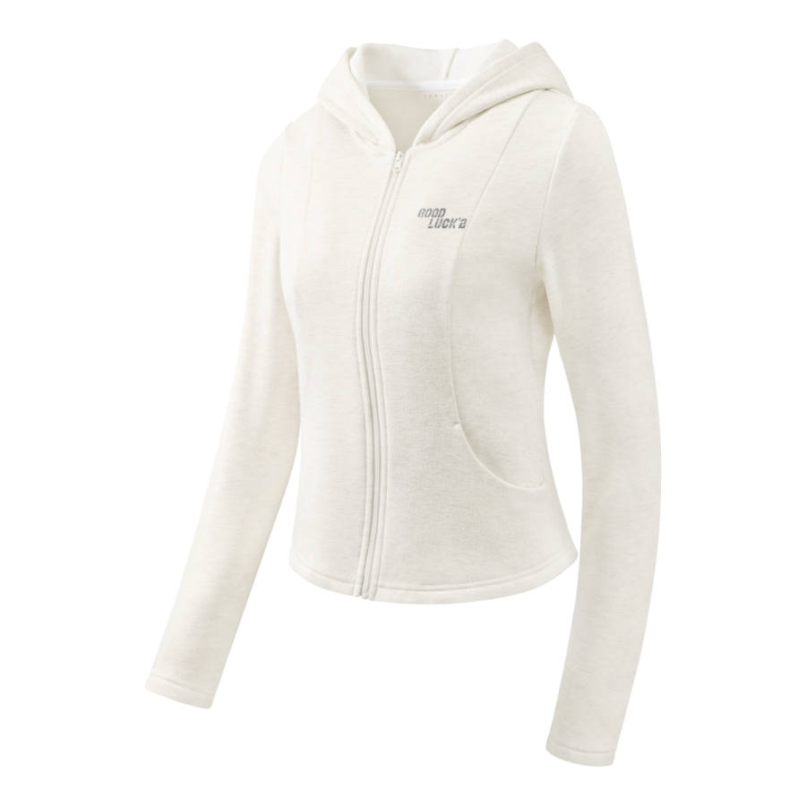 Tonlion Sweatshirts Women's Hooded Moderate Cardigan