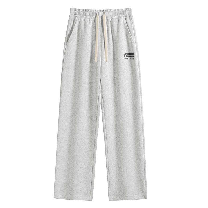 Tonlion Casual Pants Unisex Moderate Straight Fit Pants