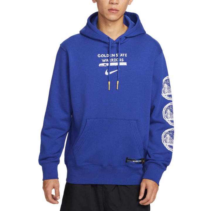Nike Nike Sweatshirts Men's Rush Blue/Amarillo Yellow Hooded Moderate