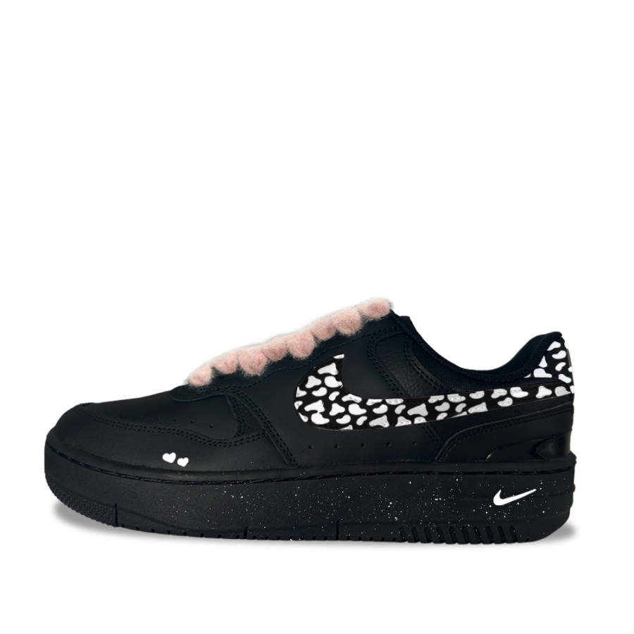 Nike Nike Gamma Force Star Base Velvet Pattern Synthetic Leather Abrasion Resistant Low top Skateboard Shoes Women's Black