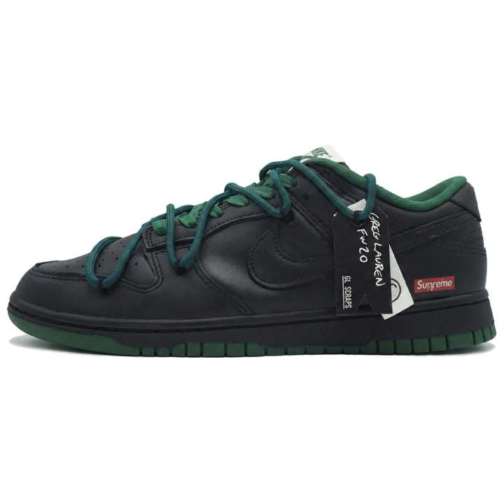 Nike Nike Dunk Low top Skateboard Shoes Men's Black Green