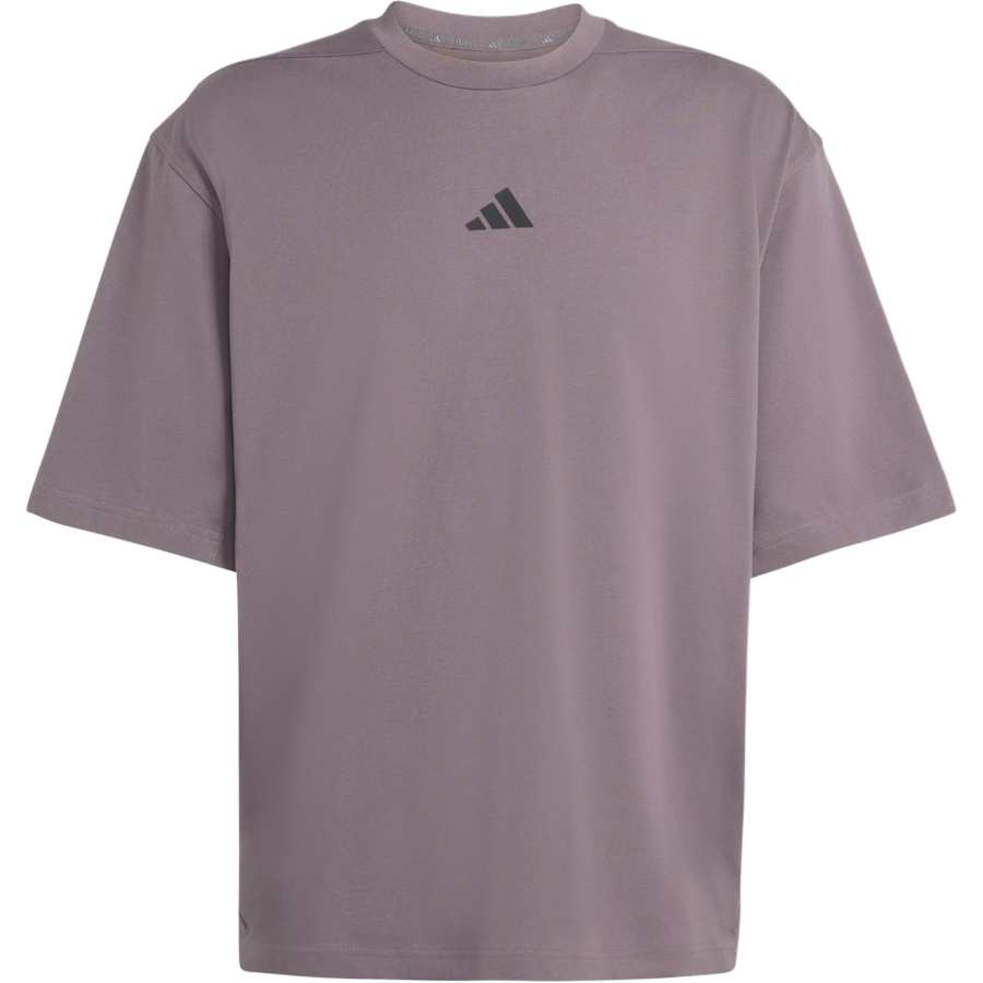 Adidas Adidas T Shirts Unisex Charcoal Crew Neck Moderate Straight Fit