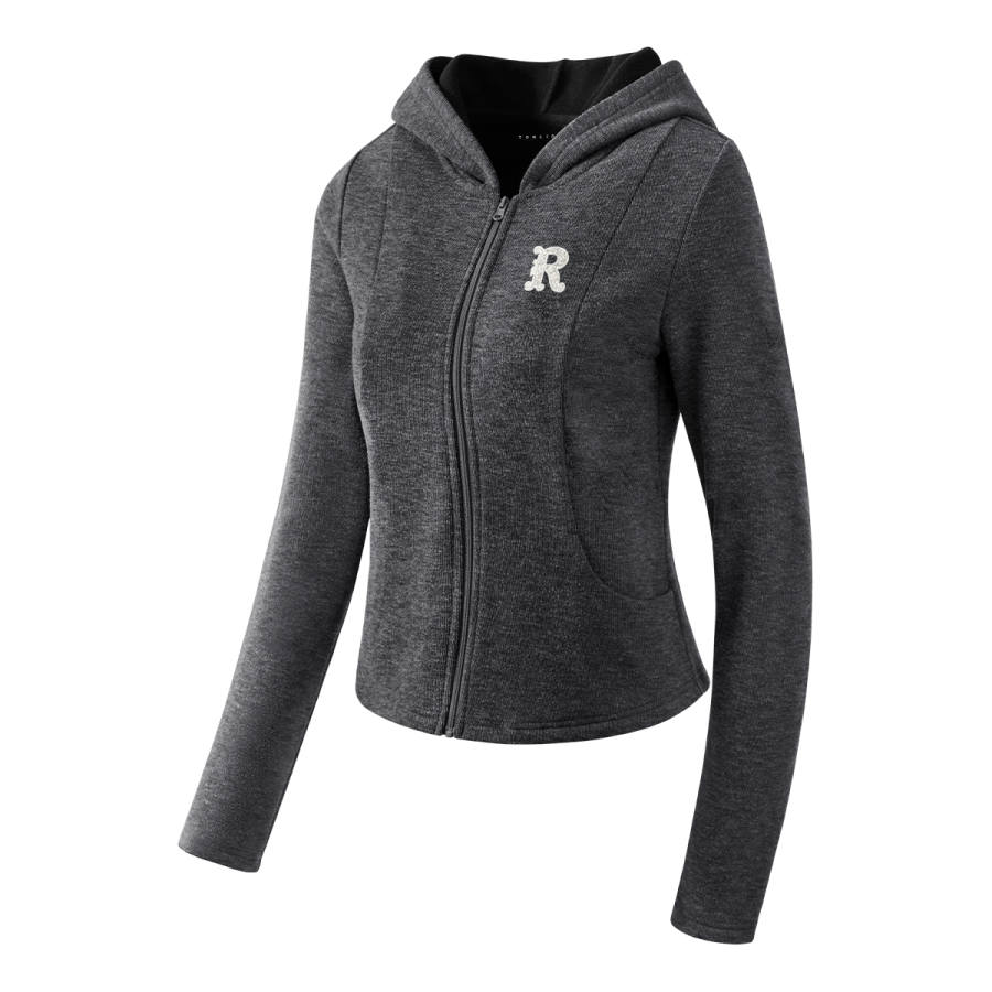 Tonlion Sweatshirts Women's Hooded Moderate Cardigan