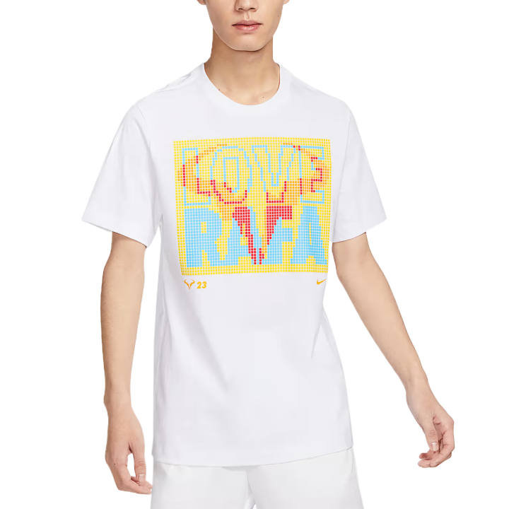 Nike Nike Court T Shirts Men's White Crew Neck Moderate Straight Fit
